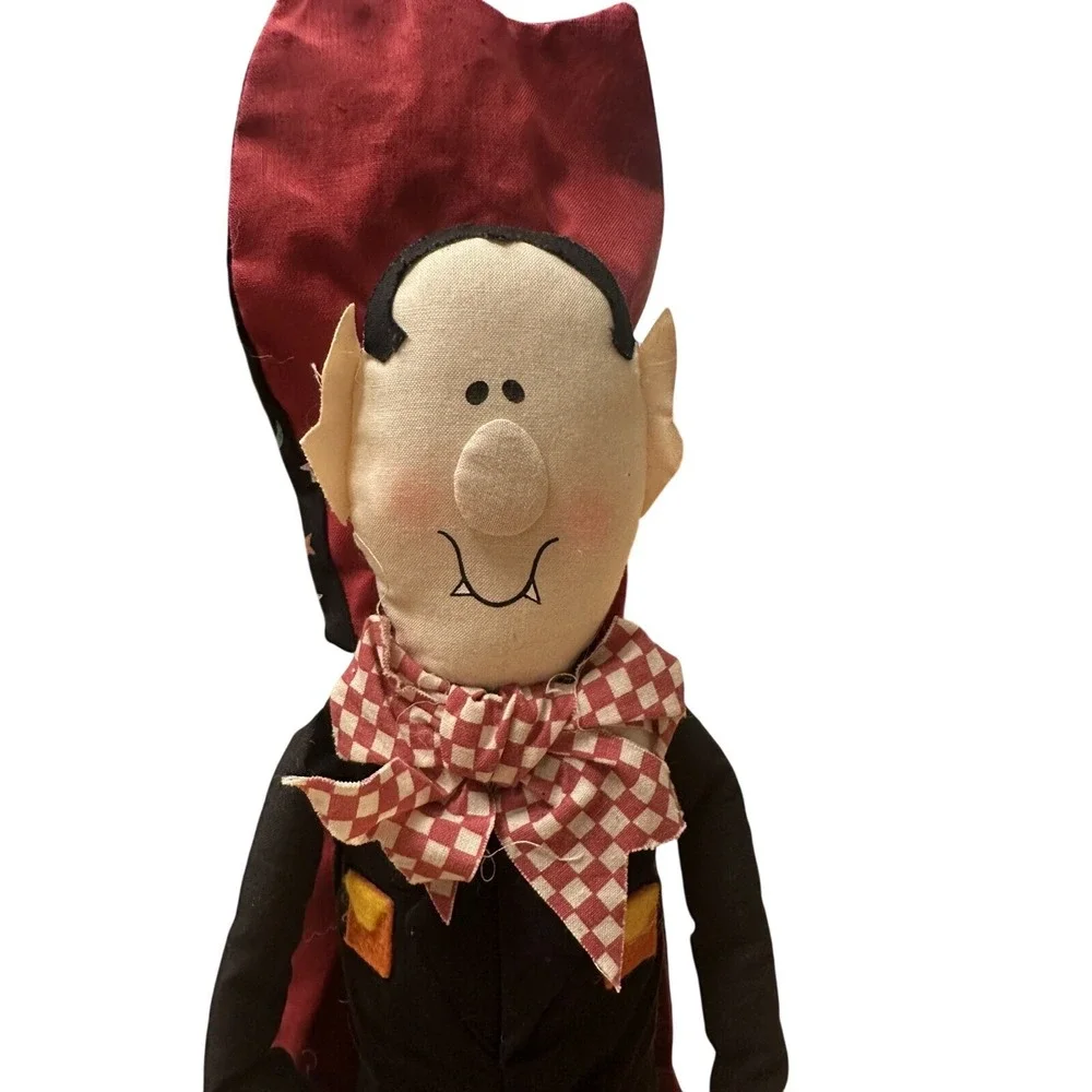 Vintage RARE 1998 Halloween ShelfSitter DRACULA 🧛Bean Bag Bottom 27 Inches Long